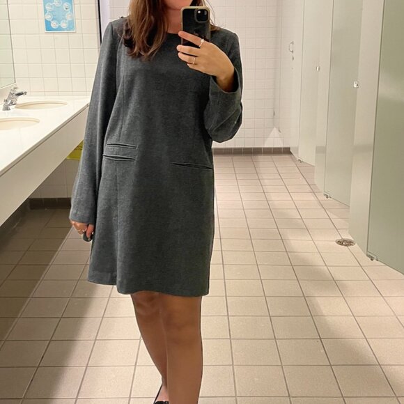 ZARA – Mid-lenght Grey Dress – Size M - Picture 1 of 5